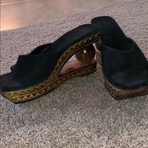 Roxy wood wedges sz 7.5